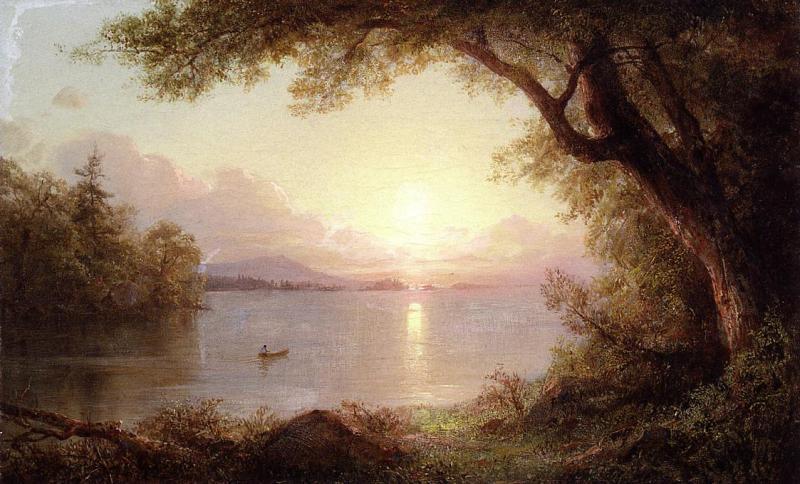 Frederic Edwin Church Landscape in the Adirondacks Sweden oil painting art